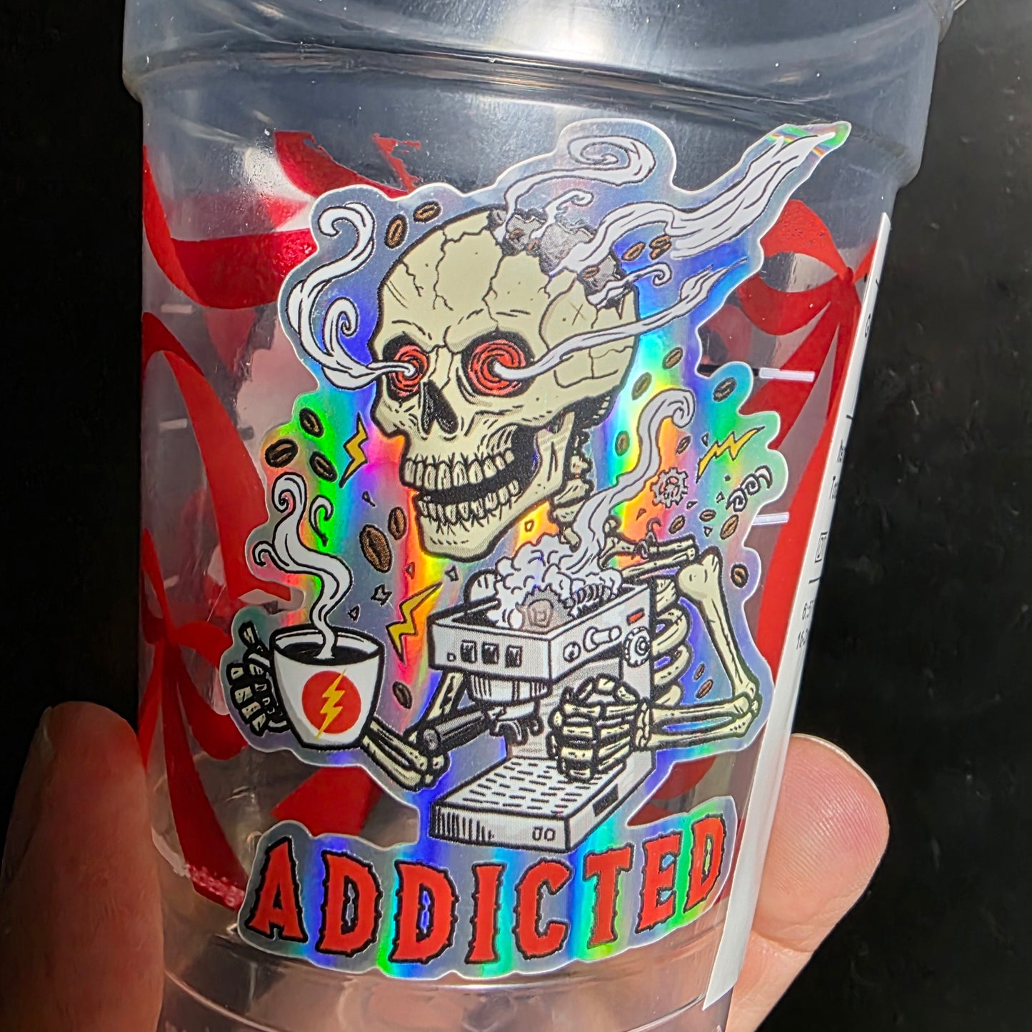 Caffeine Addiction Sticker