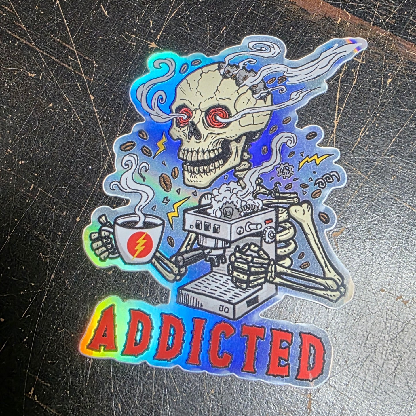 Caffeine Addiction Sticker